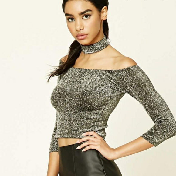 glitter top forever 21